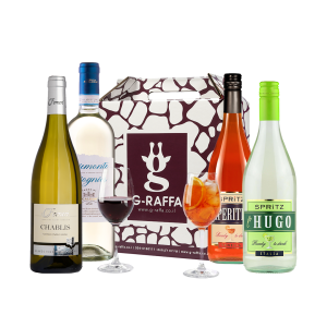 זוג מבעבעים וזוג יינות לבנים מובחרים - 2 כוסות מתנה