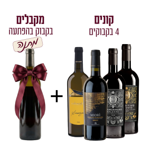 פרימיום איטליה + יין בהפתעה - יינות איטלקים מובחרים והפתעה
