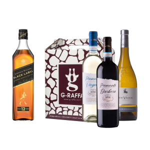 מארז יום העצמאות 3 בקבוקי יין + וויסקי בלאק לייבל 700